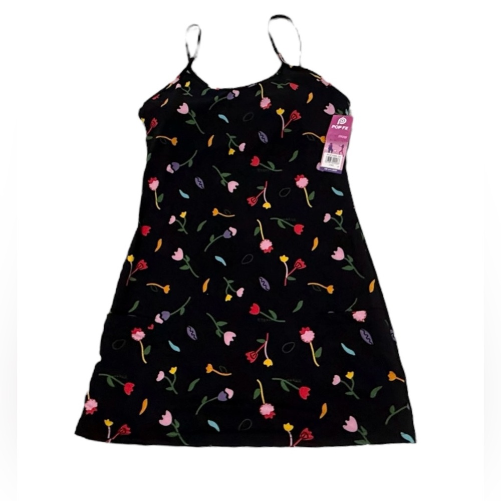 NWT. POP Fit dress, size 2XL. Built in bra cups. Adjustable straps.